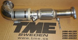 TME Downpipe 3&quot; Volvo V40 2.0L 4-cyl VEA Engine FWD