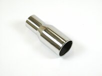 JT RVS gepolijst eindstuk 100mm rond