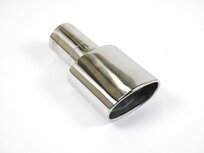 JT Superflow RVS gepolijst ovaal eindstuk 3" - 135x80mm