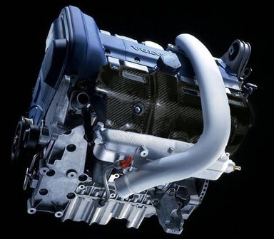 Carbonfiber motor afdekplaat Volvo S60R &amp; V70R 2004-2007