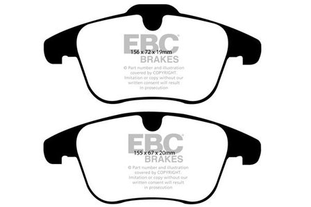 EBC Remblokken Set Vooras Volvo S60II / V60 / V70III 2008-