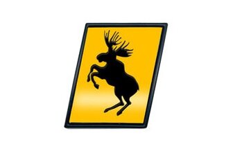 Volvo Eland Plak Embleem - prancing moose