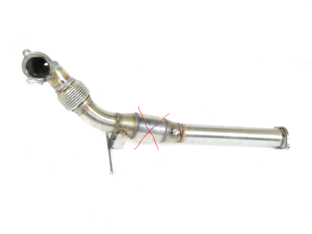 JT 3&quot; RVS Downpipe Volvo S60 / V70N 2WD