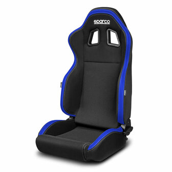 Sparco R100 adjustable bucket seat blue