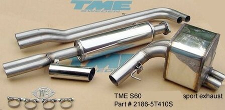 TME Sport Exhaust Volvo S60 Turbo 2001-09