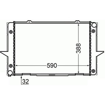 Hella Koelwater Radiateur - Volvo 850 / S70 / V70 / C70  1994-98