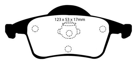 EBC Remblokken Set Achteras Volvo S60 / V70N / S80  2000-04