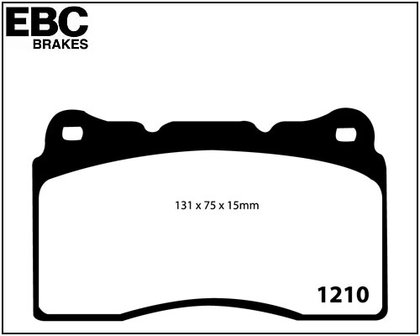 EBC Remblokken Set Vooras Volvo S60R / V70R AWD  2003-07