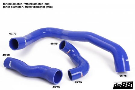 Silicone Turbo Slangen - Volvo S60 / V60 / V70 / 2.0T / T5 2010-13