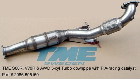 TME 3&quot; Downpipe Volvo S60 / V70N / XC70 AWD / Turbo / R