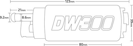 Deatschwerks DW300 E85 340 ltr/uur Benzinepomp
