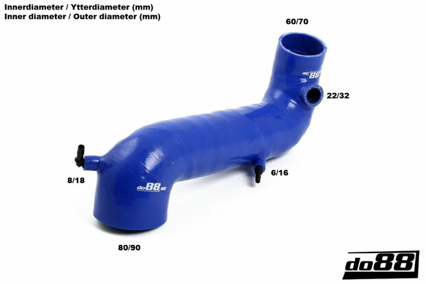 Silicone Aanzuigslang Volvo S40 / V40 Turbo 1998-03