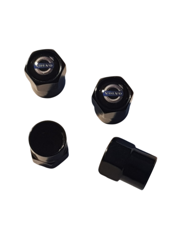 Aluminium Ventieldopjes met Volvo logo