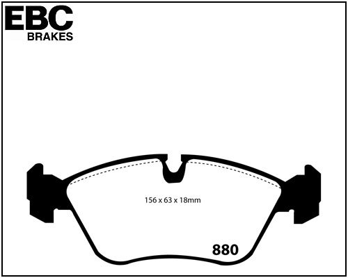 EBC Remblokken Set Vooras Volvo 850 / S70 / C70 / V70