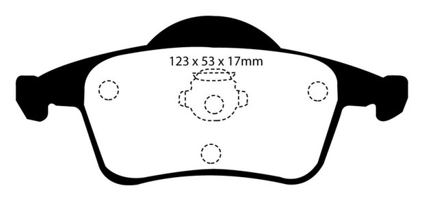 EBC Remblokken Set Achteras Volvo S60 / V70N / S80  2000-04