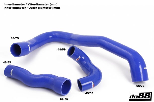 Silicone Turbo Slangen - Volvo S60 / V60 / V70 / 2.0T / T5 2010-13
