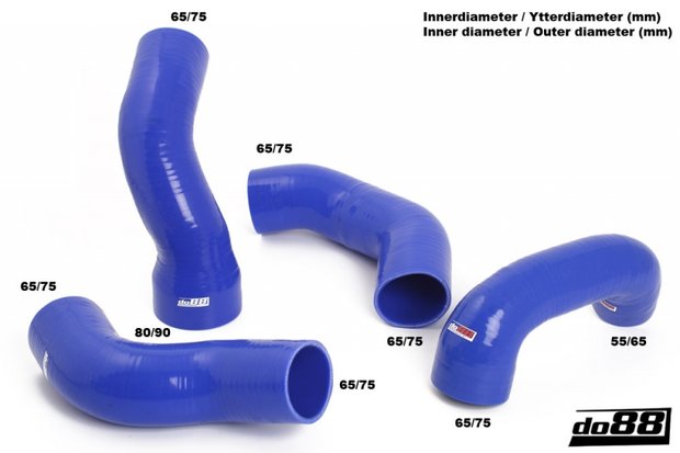 Silicone Turbo Slangen - Volvo S60 / V60 / V70 T6  2008-15